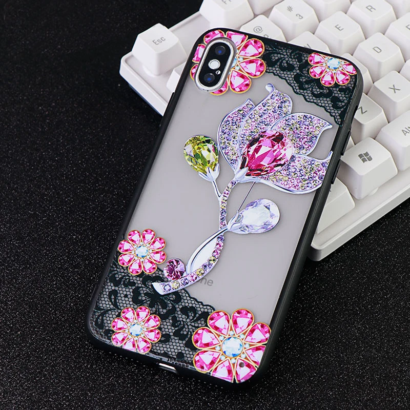 Mobile Phone Case for Iphone 6s 7 8 Pluls X XS MAX XR Lace Art Design Fitted Cases Soft TPU Silicone phone Covers Accessories | Мобильные