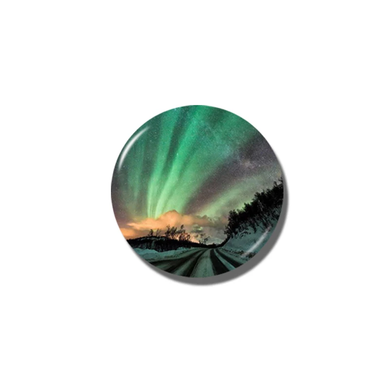 Креативный Aurora Seriesl магнит на холодильник круглой формы наклейка сувениры