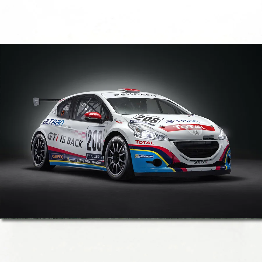 Peugeot 208 GTi Спортивные Гонки автомобилей настенные художественные плакаты и принты