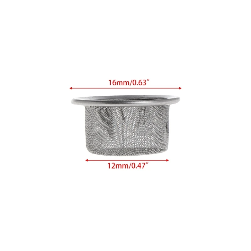 

10Pcs Tobacco Smoking Pipe Metal Filter Screen Steel Mesh Concave Bowl Style A26 dropshipping