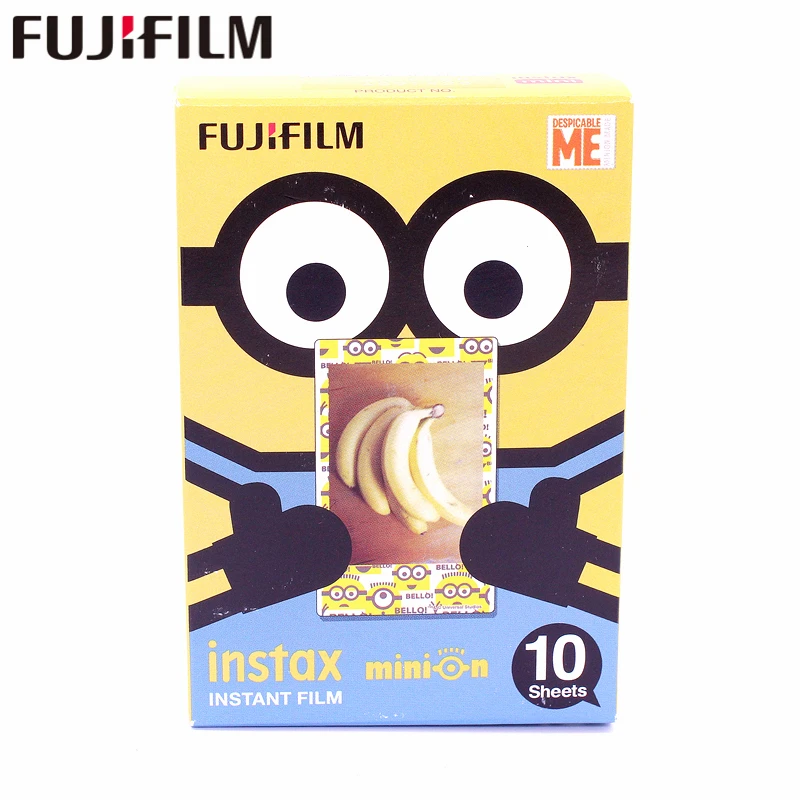 Оригинал Fujifilm Fuji Instax Mini 8 Желтый Миньон пленка 10 листов для 7 9 50 s 90 25 Share SP 1 2