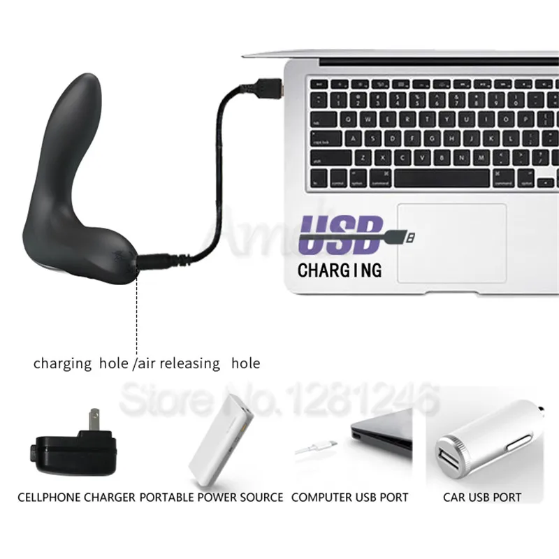 2018 Новый USB Электрический надувной мужской массажер простаты Анальные