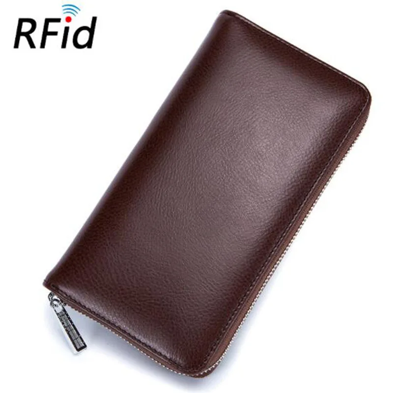 Женский кошелек длинный кожаный сумка для паспорта многофункциональная унисекс