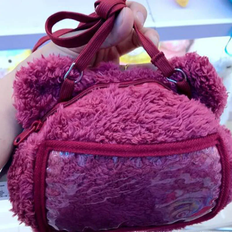 История игрушек Lotso плюшевые рюкзаки девушки дети плюшевые сумки клубничным ароматом Lotso Клубника Медведь плюшевые одиночный мешок плеча