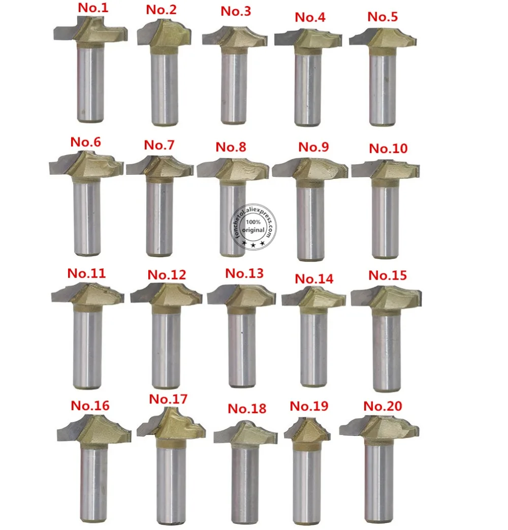 12 7 мм Shank 1PCS cnc твердосплавная гравировальная деревообрабатывающая фреза триммер