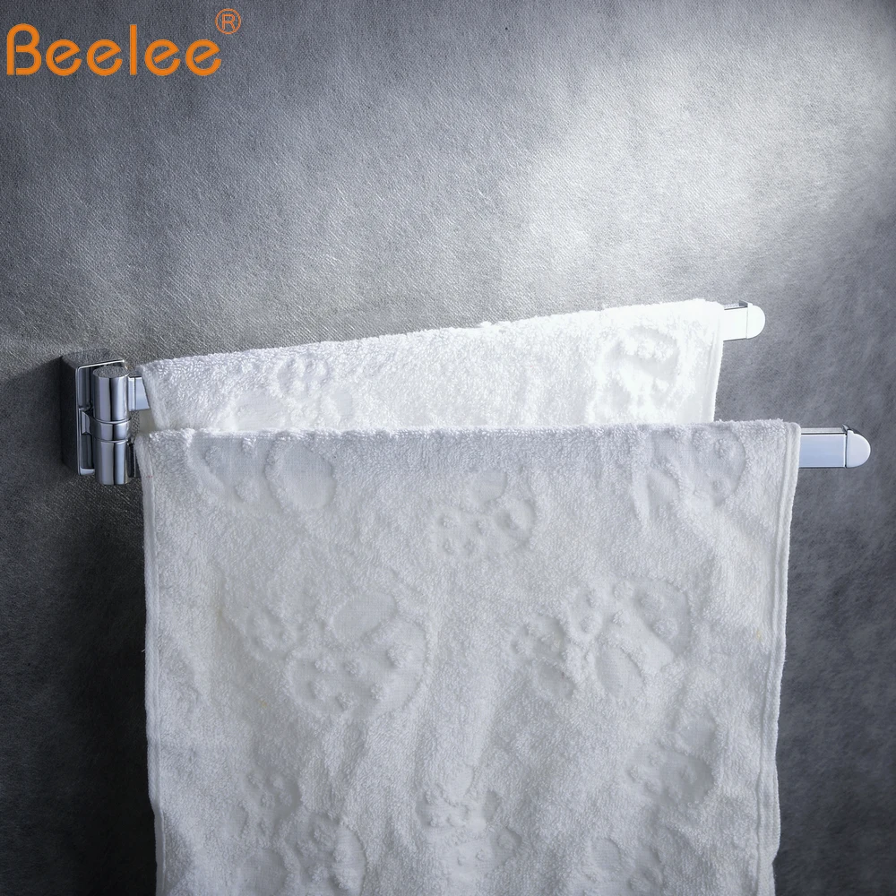 Beelee настенные складные подвижные Вешалки для полотенец из нержавеющей стали BA1102C