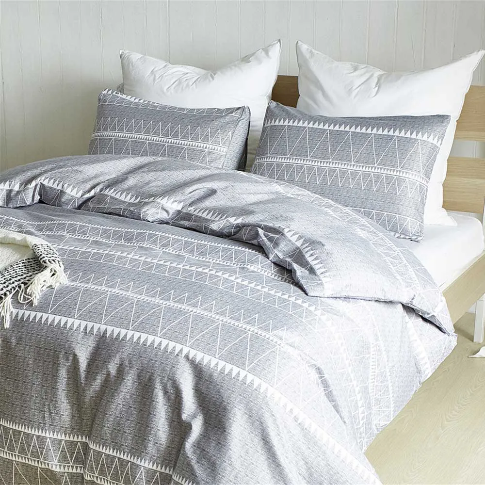 Комплект постельного белья mandala US King Queen Twin size 3 шт./компл. edredon серая пододеяльник