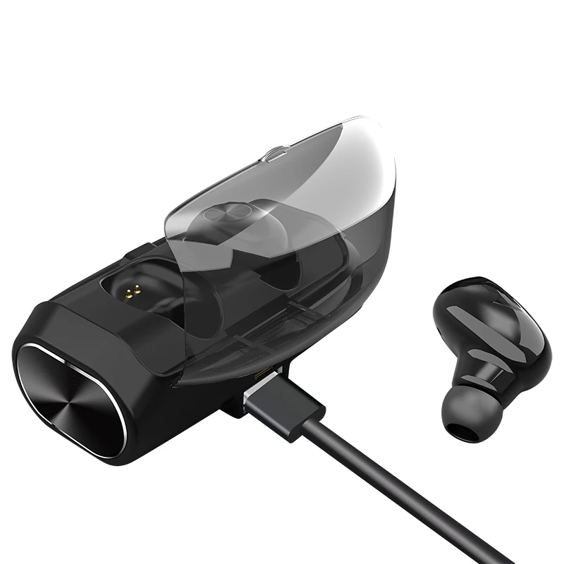 Arlado V6 Bluetooth наушники V5.0 с шумоподавлением, Спортивная игровая гарнитура, беспроводные стерео наушники с зарядным устройством 2600 мАч
