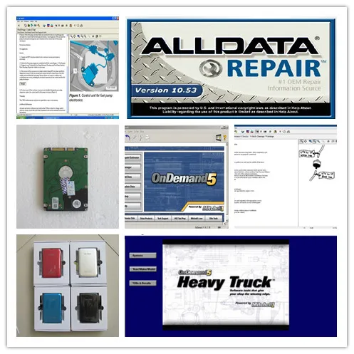 Alldata v10.53 и mitchell по требованию 5 + heavy truck программное обеспечение для ремонта авто