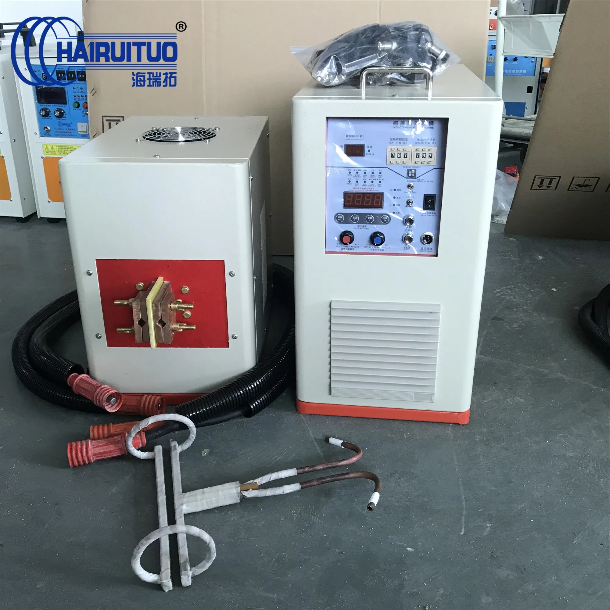 20KW induction heating machine for welding and quenching Ultrahigh frequency induction heater machine