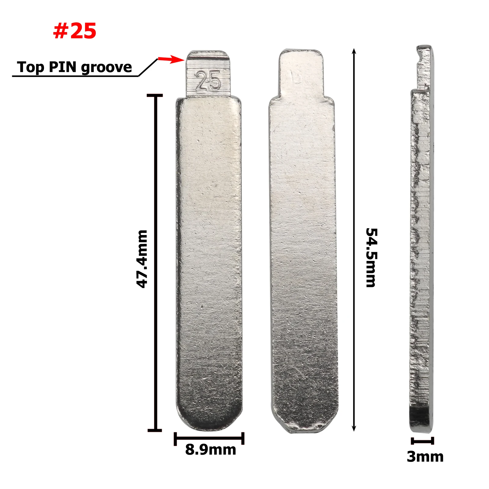 NO.25 Top PIN groove Jingyuqin#03 15 25 69 № 104 Автомобильный Дистанционный флип-ключ Blacde Fob для Great Wall HAVAL HOVER H1 H2 H3 H5 H8 H9 сменный пустой - Цвет: NO.25 Top PIN groove