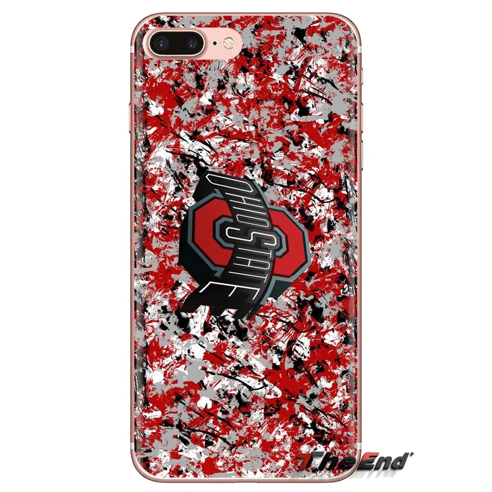 Ohio State Buckeyes football team Logo For Samsung Galaxy S3 S4 S5 Mini S6 S7 Edge S8 S9 S10 Plus Note 3 4 5 8 9 Soft Case Cover |