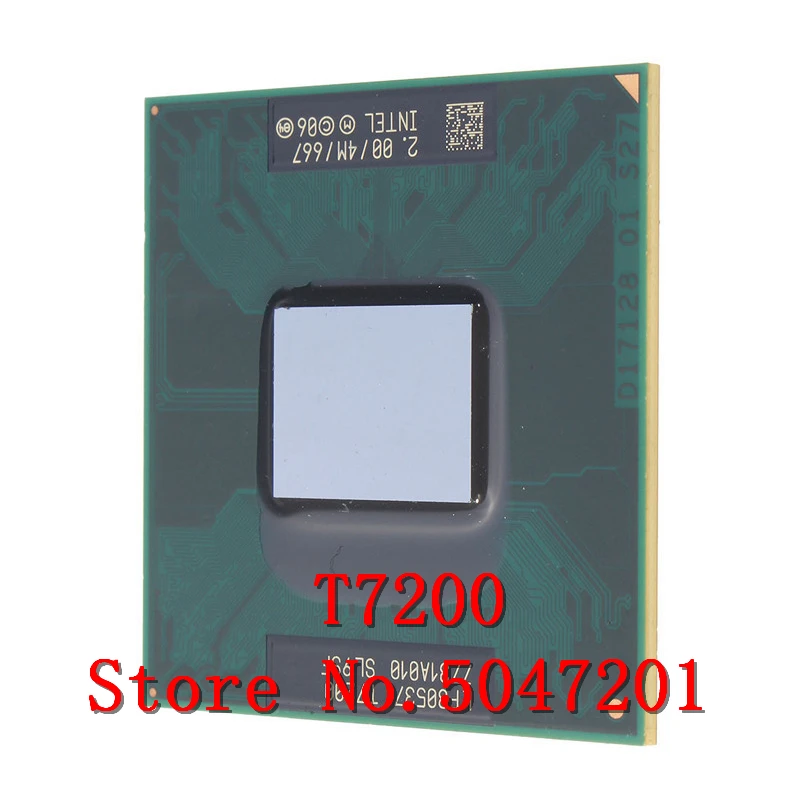 Процессор Core 2 Duo laptop T7200 CPU 4 M Socket 479 Cache/2 0 GHz/667/процессор двухъядерный |