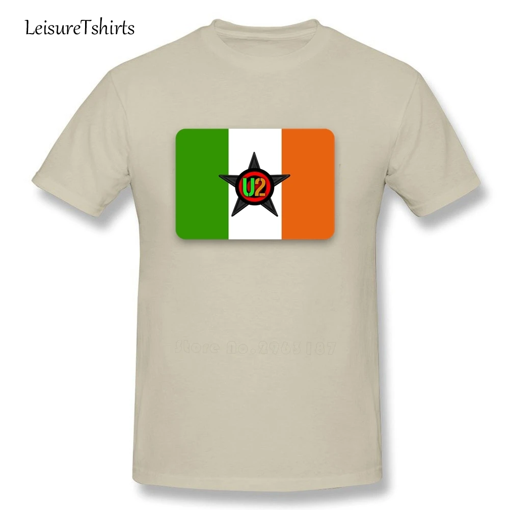 Ireland National Flag/футболка U2 Мужские Классные Футболки с круглым вырезом и короткими