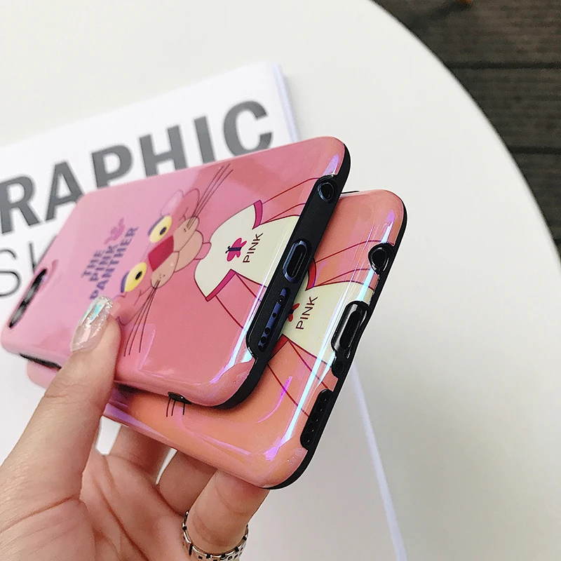 YHBBCASES Blu-Ray чехол для телефона Huawei P30 P20 Pro Чехлы Мультяшные розовые милые Пантеры
