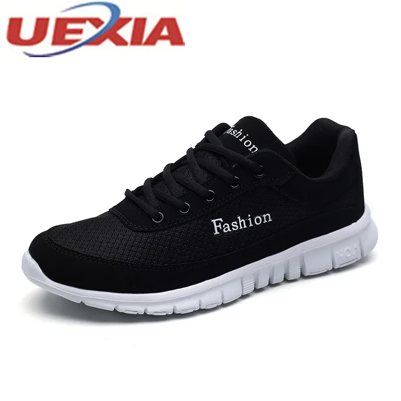 Running Shoes Men Breathable Sneakers Slip-on Run Sports Fitness Walking for Mesh EVA Lightweight Sport zapatos hombre | Спорт и