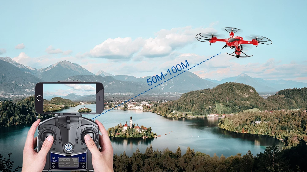 Святой камень HS200 дрона с дистанционным управлением с Камера 720 P, HD, Wi-Fi, Дроны с видом от первого лица с пятью Скорость режима 4 Каналы RC вертолет 6-осевой гироскоп