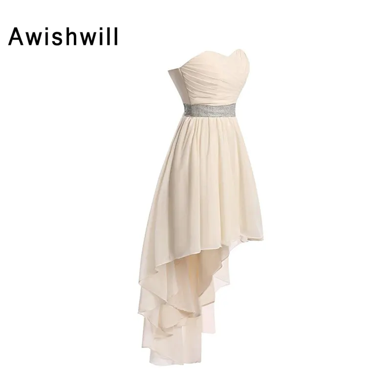 Дешевые платья для подружек невесты шифоновые асимметричные больших размеров с