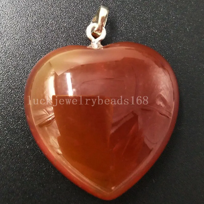 Carnelian C5712 Малахит Howlite тигры глаз Синий Песок Jaspe Сердолик авантюрин Малахитовый Лазурит кристалл сердце Art кулон из бисера WFH397 - Окраска металла: Carnelian C5712