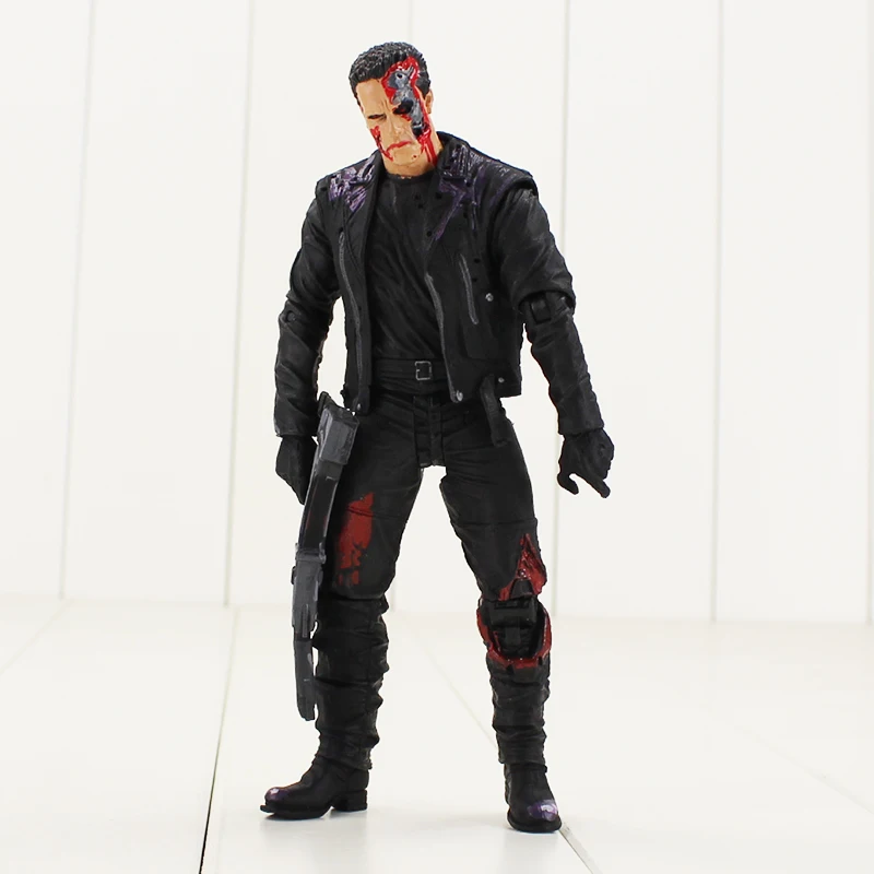18 см Il Terminator t Action Figure Arnold Schwarzenegger Commando Con Gun Arma Modello Giocattolo|Игровые фигурки и