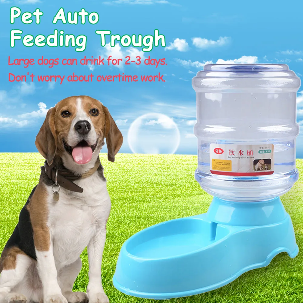 3.5L Pet Авто Кормление корыто Щенок питьевой машины кошка воды Automotic кормушка