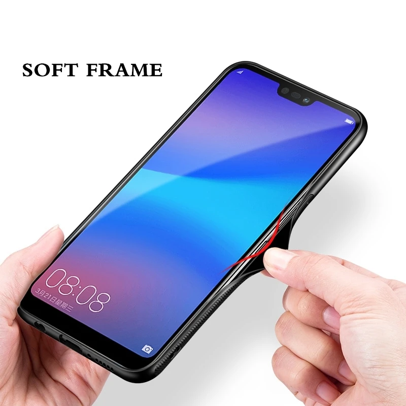 Rezzol для Huawei Nova 4 3 чехол из закаленного стекла задняя крышка телефона жесткий с