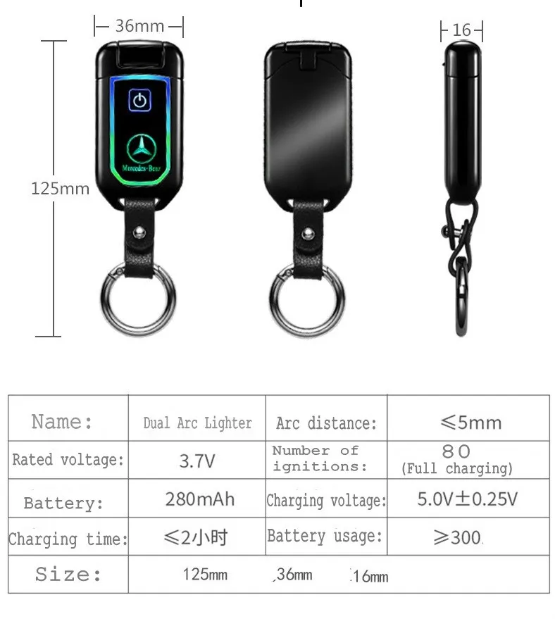 USB модель автомобильного ключа двойная дуга импульсная сканер отпечатков