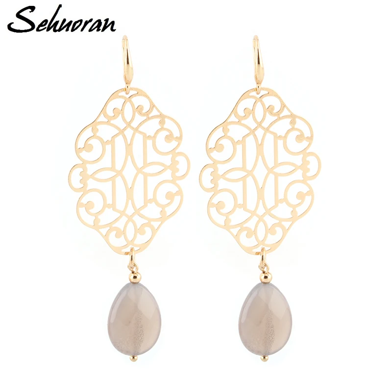 Женские серьги из меди в виде ракушек | Украшения и аксессуары