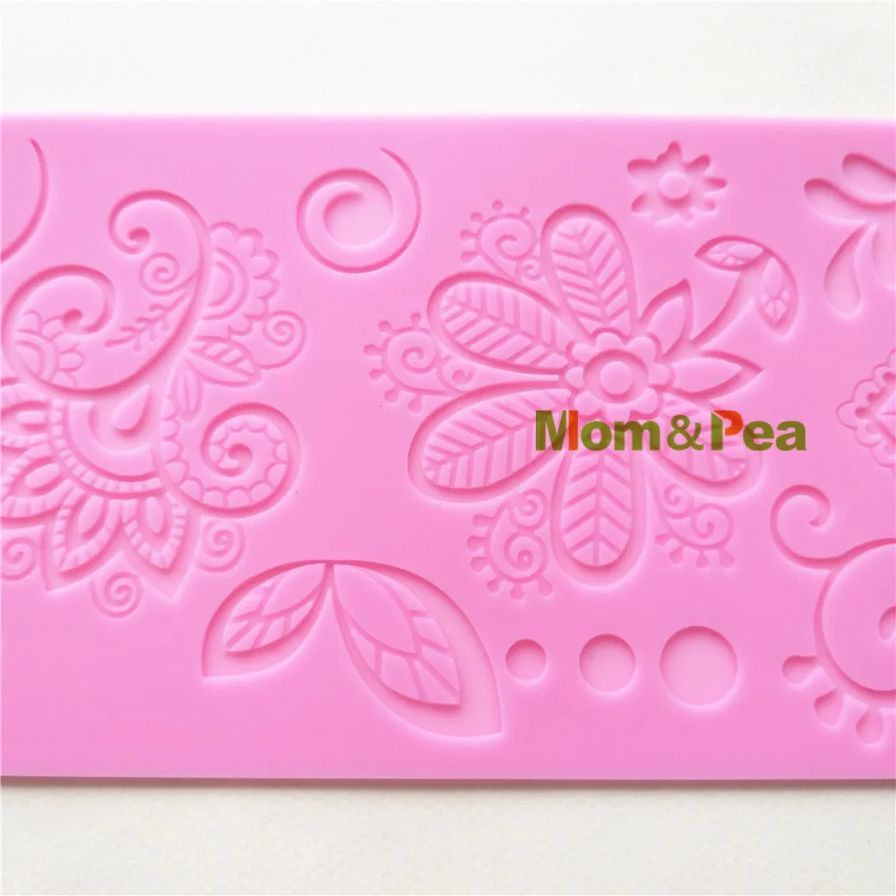 Кружевная подкладка для цветов Mom &amp Pea GX259 украшение торта 3D форма помадки