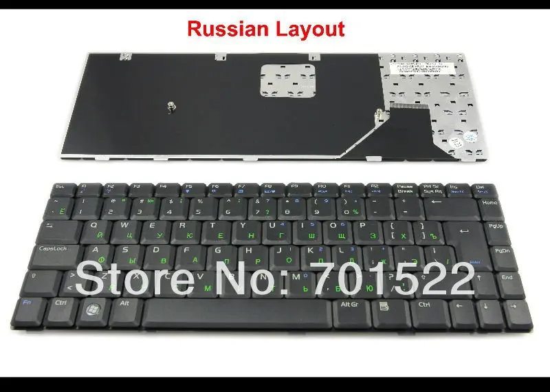 

Genuine New Notebook Laptop keyboard for ASUS A8 W3 W3000 Z99 Series Black Russian RU version - V020662BK1
