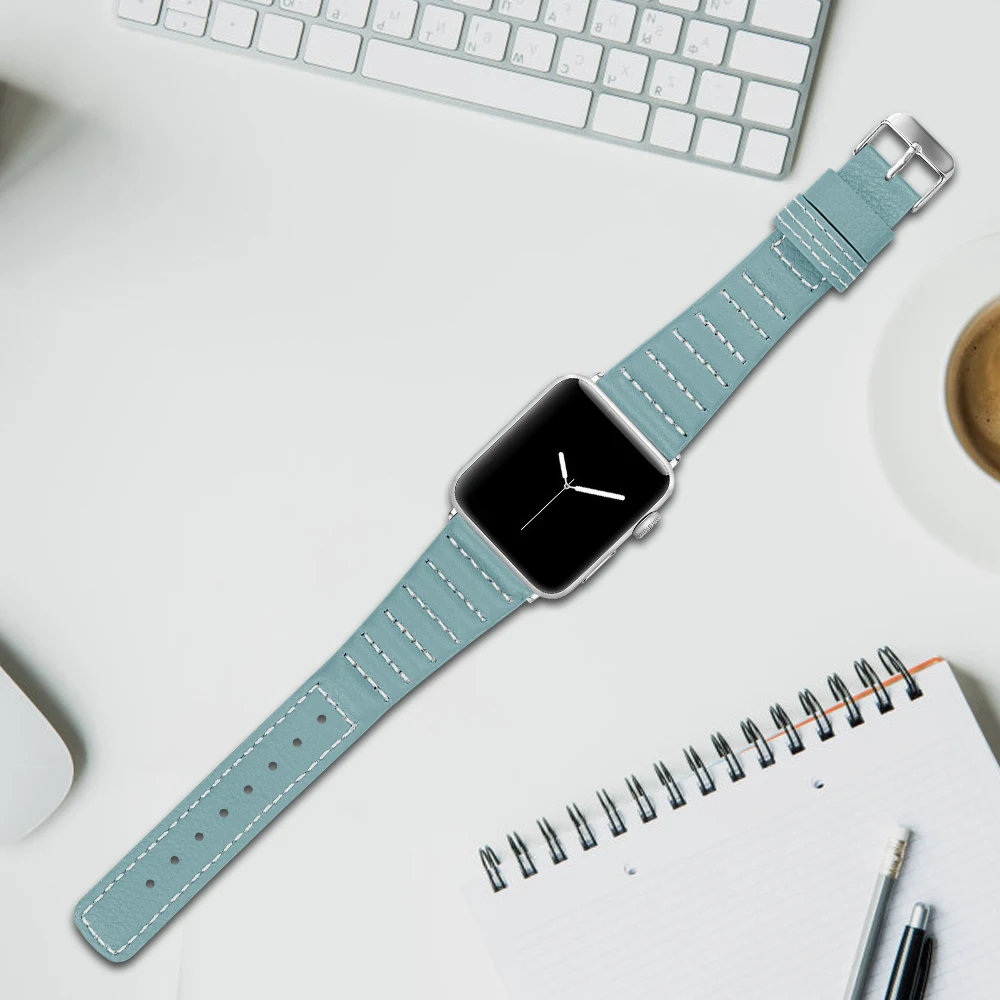 Кожаный ремешок Oulucci для apple watch 38 мм/40 мм/42 мм/44 мм|Ремешки часов| |