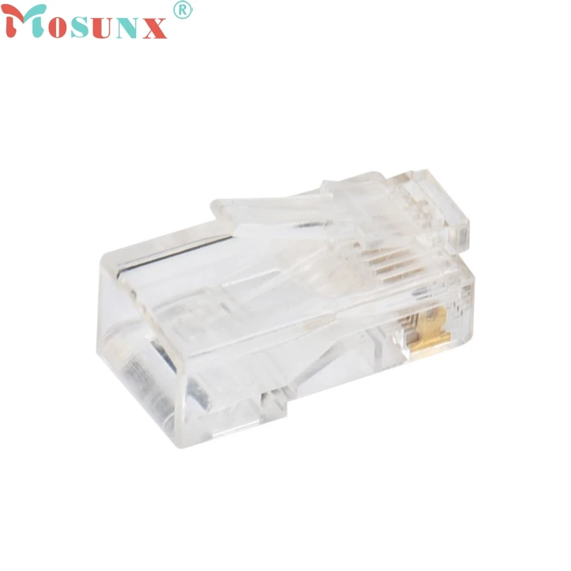 Заводская цена MOSUNX 10 шт. Cat5 Cat5e сетевой разъем rj45 металлический Кабель модульный