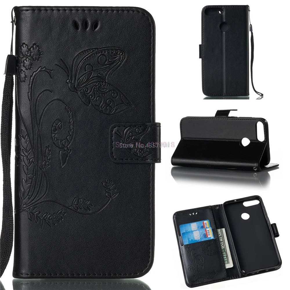 Чехол-книжка для huawei P Smart FIG-LX1 FIG-LX2 LX3 чехлы из искусственной кожи для huawei P Smart 32 Гб двойной чехол Полный корпус