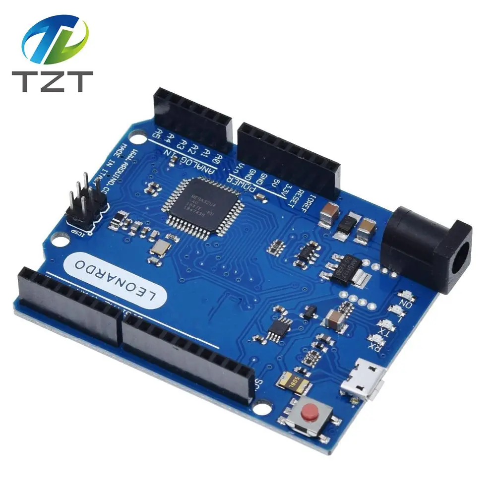 Макетная плата Leonardo R3 с микроконтроллером Atmega32u4 макетная USB кабелем совместимая