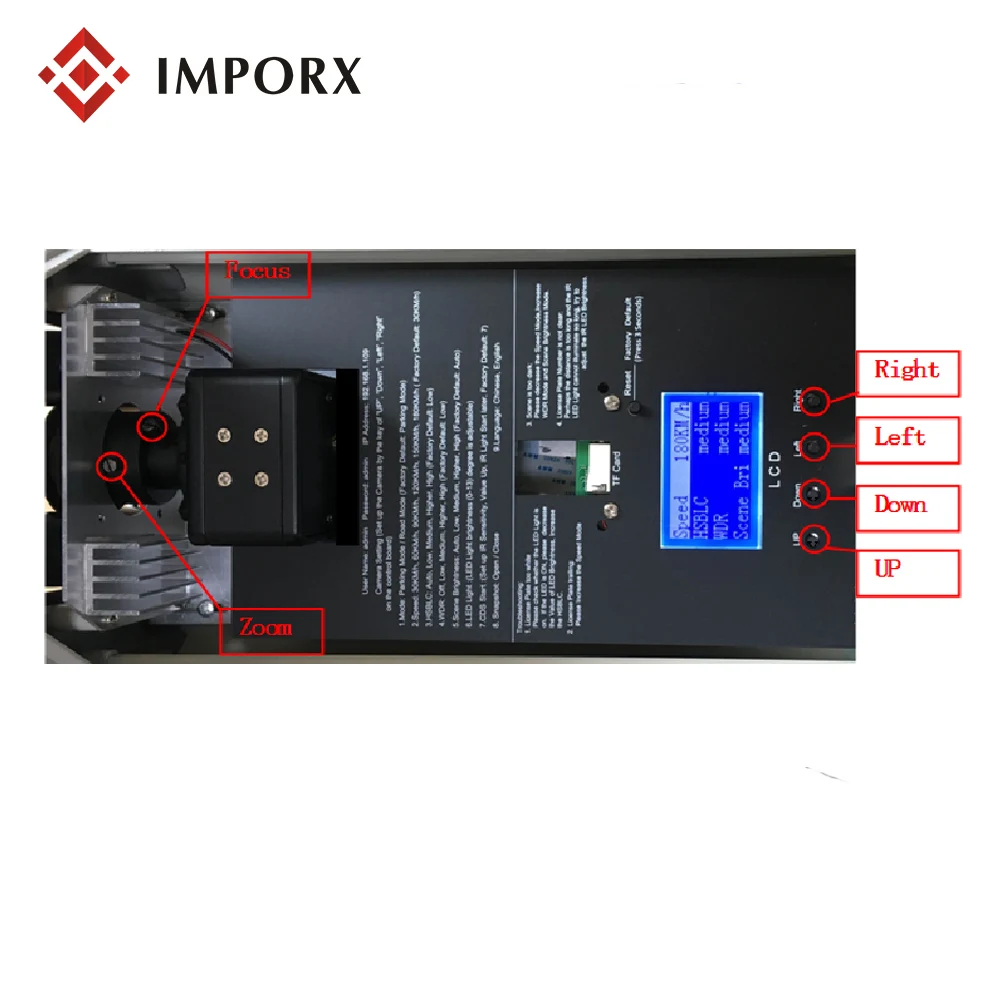 IMPORX 4 шт. 6 22 мм объектив камера с LPR SONY Exmor 1/2. 8 дюймов CMOS HD 2MP Starlight ANPR для парковочных