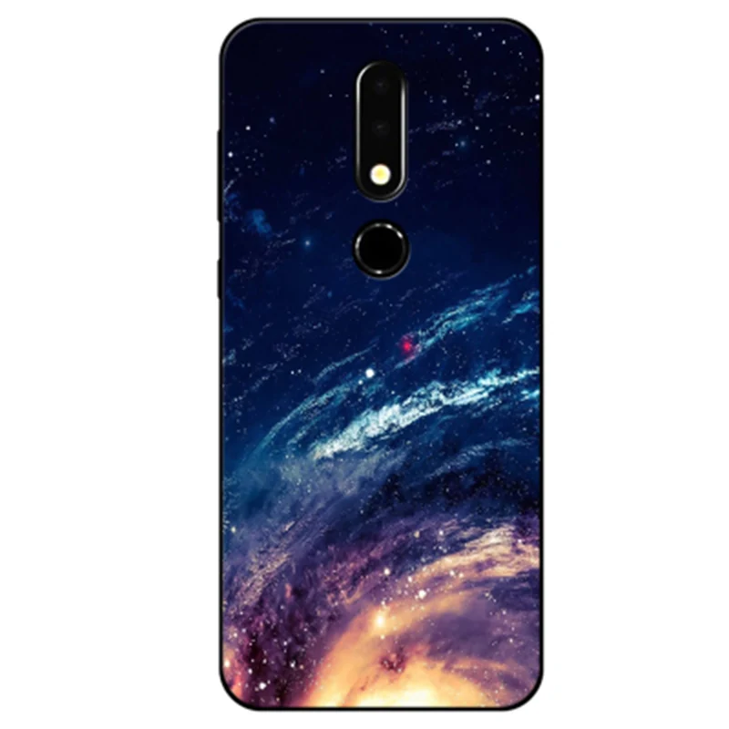 For Nokia X5 2018 Case Starry sky Soft Back Cover NokiaX5 Phone X 5 cover TA-1109 shell | Мобильные телефоны и аксессуары