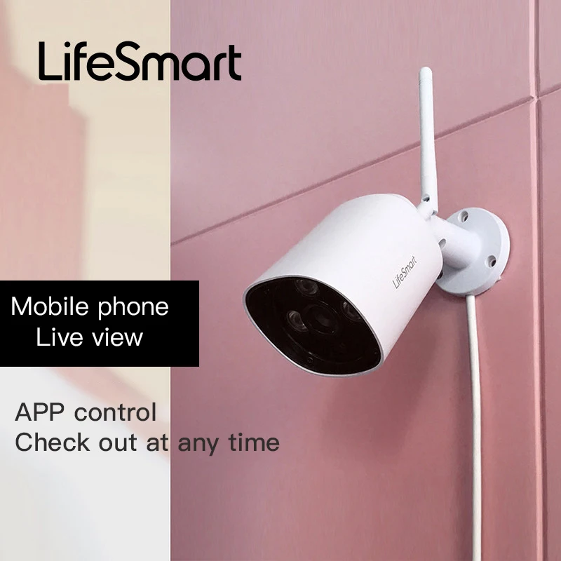 Lifesmart Outdoor Wireless IP Camera 1080P Night Vision IP66 Waterproof Motion Detection Cameras Smart Remote Controll | Безопасность и