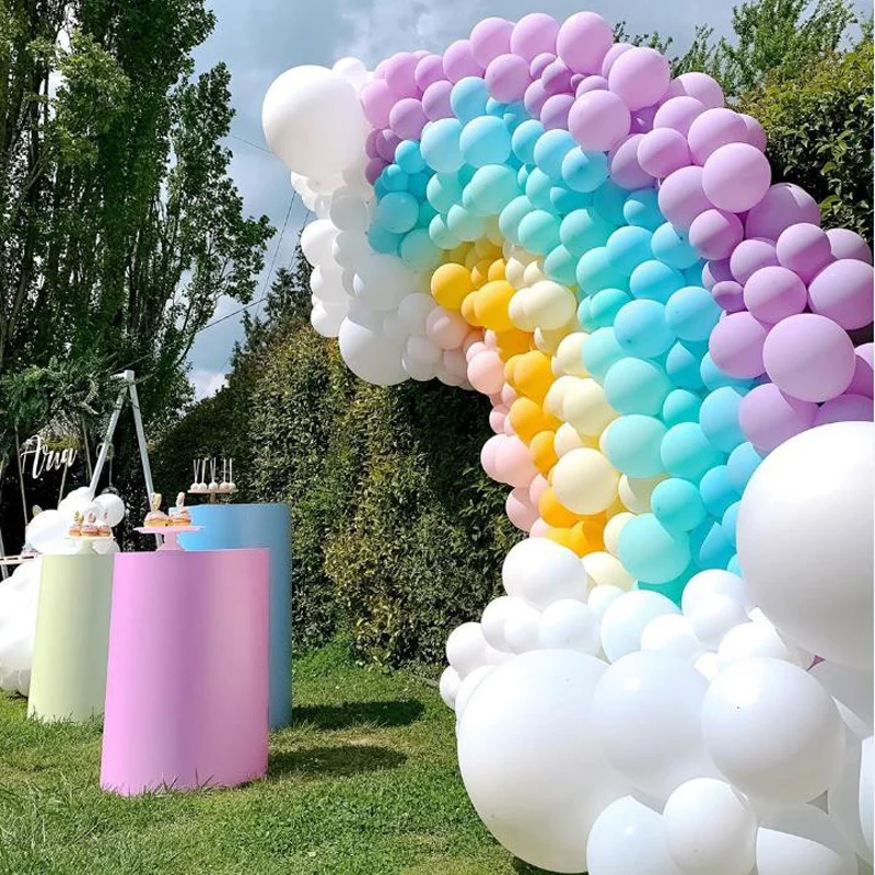 30 шт. 5-дюймовые разноцветные пастельные фотогелиевые баллончики для дня