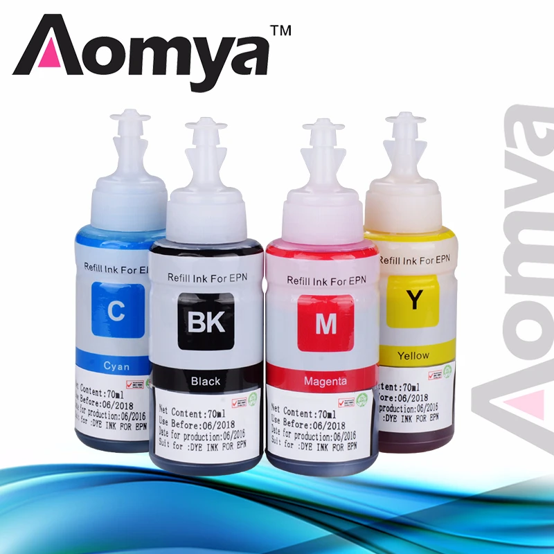 70mlX4Color комплект пополнения чернил EPSON совместимый L800 L805 L810 L850 L351 L350 L551 принтера T6731
