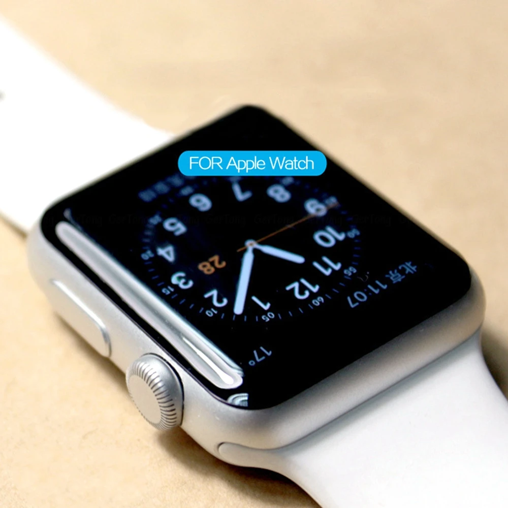 3D изогнутое закаленное стекло для Apple Watch 42 мм 44 мм 40 мм 38 мм сверхпрочная Защитная пленка для Apple Watch серии защита экрана