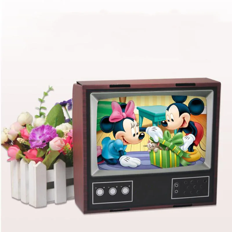 brown 3D увеличительное стекло для мобильного телефона DIY tv увеличительное стекло HD выдвижной для мобильного телефона усилитель экрана - Цвет: brown