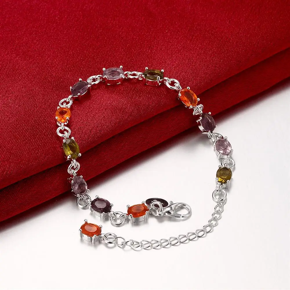 H258 Оптовая Продажа Модные с серебряным покрытием jewelry браслет-цепочка Шарм