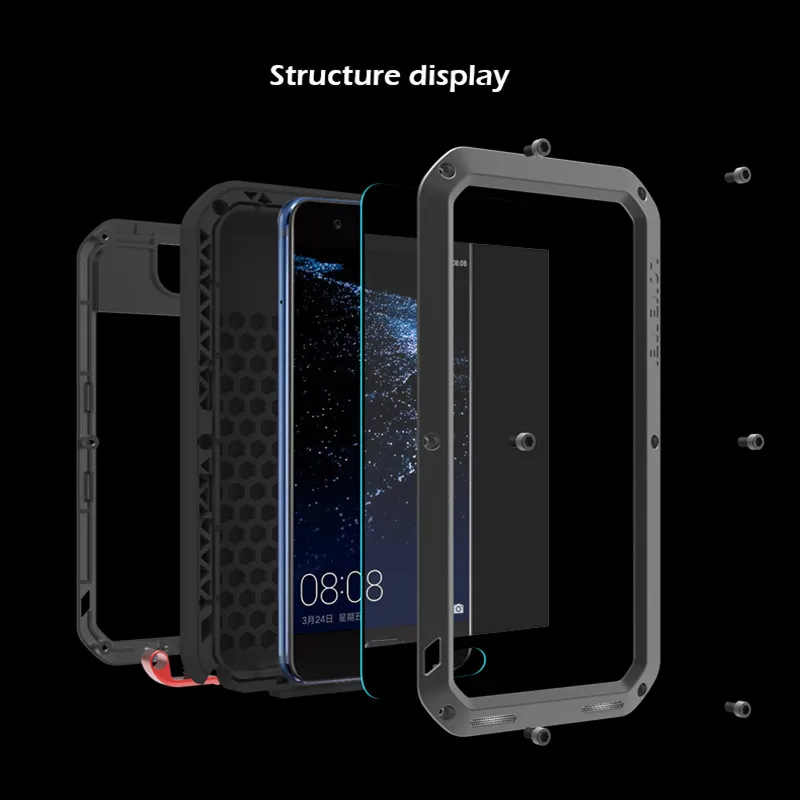 Противоударный чехол для Huawei P10 Plus P10plus с алюминиевой защитой | Мобильные телефоны