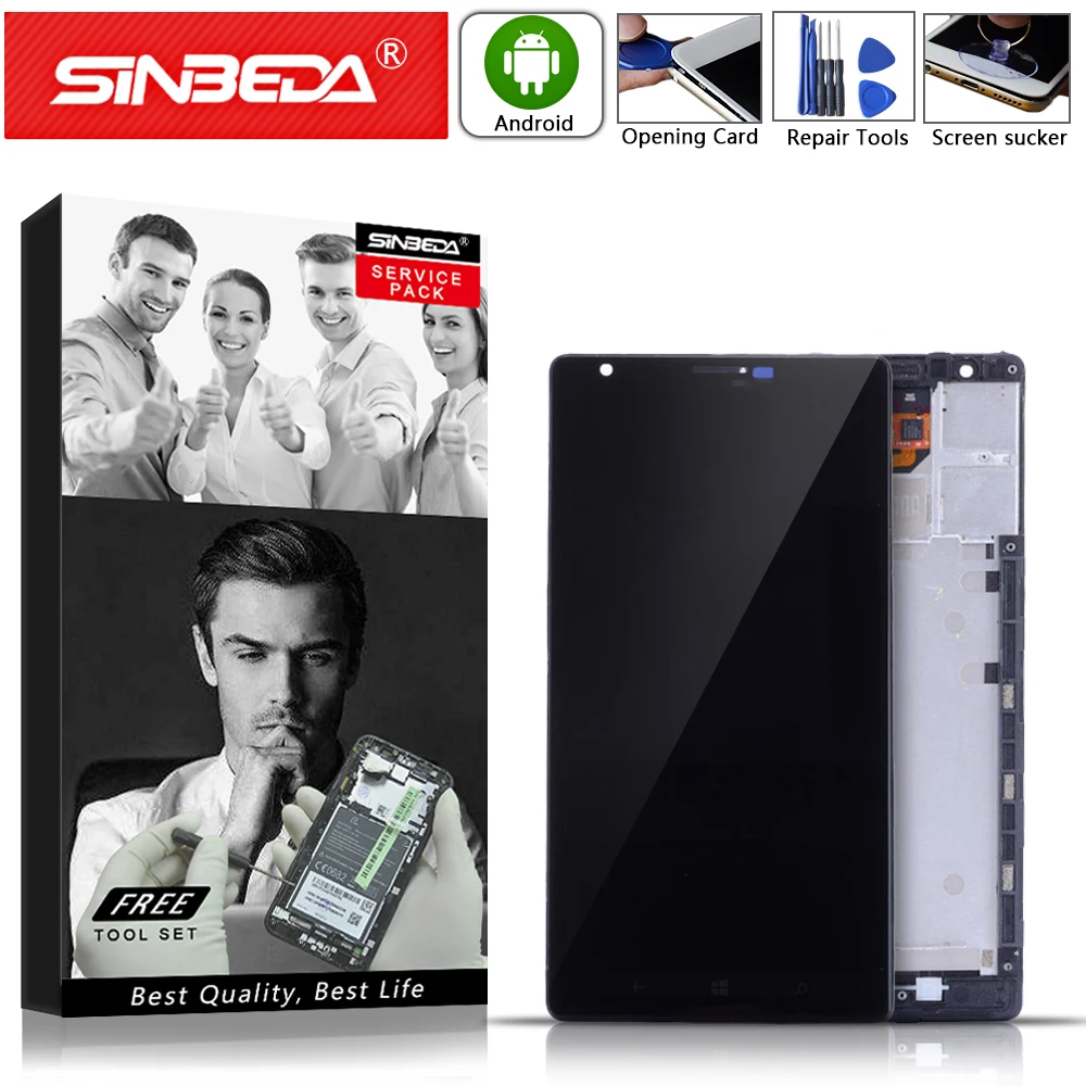 Sinbeda 6.0&quot IPS LCD For NOKIA Lumia 1520 Touch Screen with Frame Replacement RM-937 RM-940 | Мобильные телефоны и