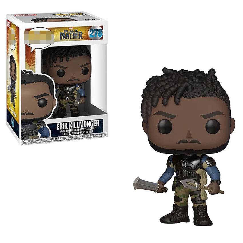 FUNKO POP Черная пантера статуэтки SHURI ERIK KILLMONGER NAKIA VENOMZIED коллекционные модели подарки