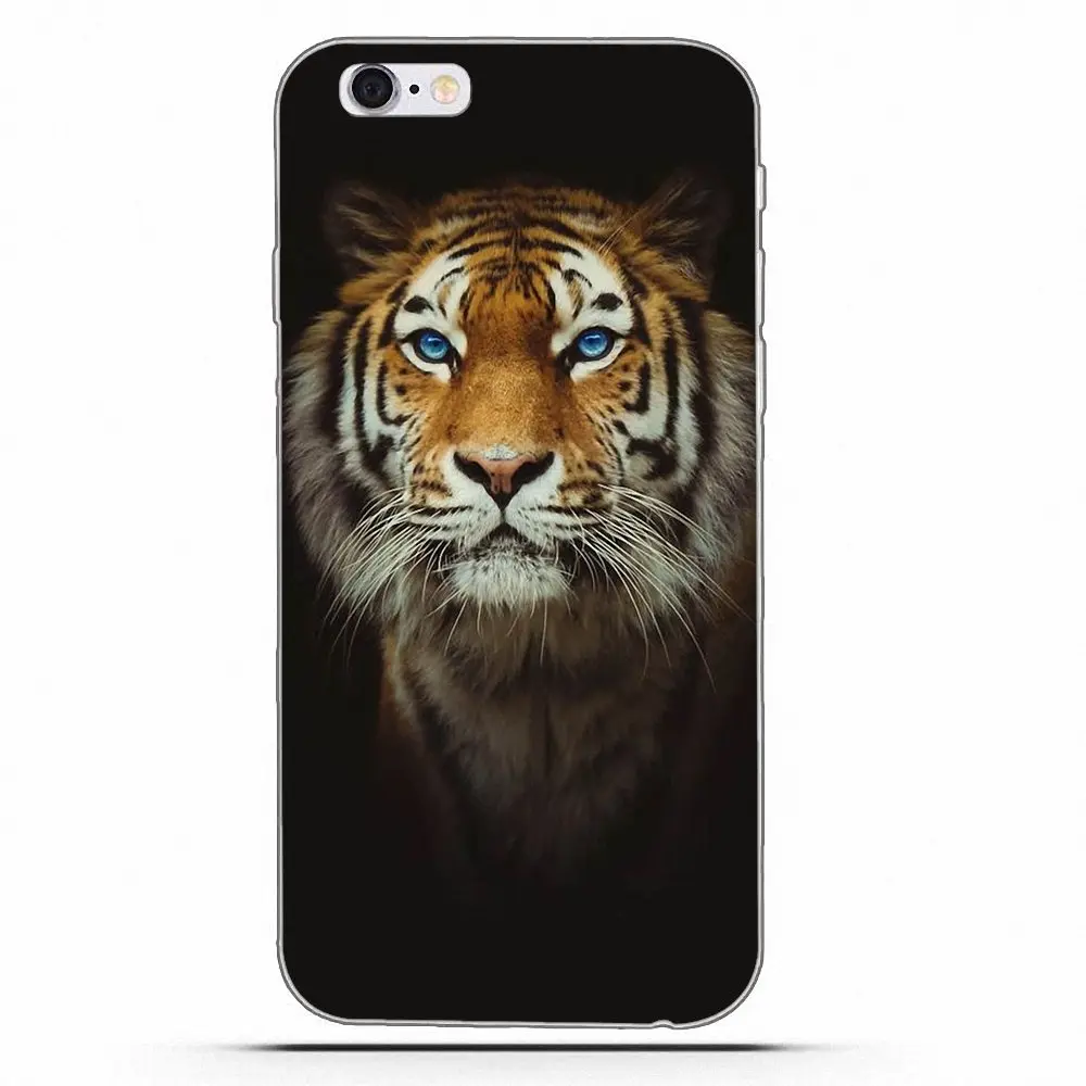 Wexoeq Soft TPU Coque Case For Sony Xperia Z Z1 Z2 Z3 Z4 Z5 compact Mini Premium M2 M4 M5 T3 E3 E5 XA Lion And Tiger | Мобильные