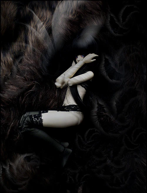 D01-P065 игрушка ручной работы 1/3 1/4 кукла аксессуары BJD/SD кукла одежда черное кружевное нижнее белье набор без носков