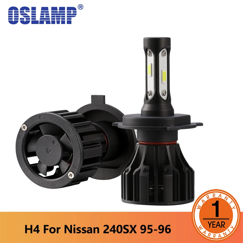 Светодиодные фары Oslamp H4/HB2/9003 для Nissan 240SX 95 96 72 Вт 6500 лм|Передние LED-фары авто| |
