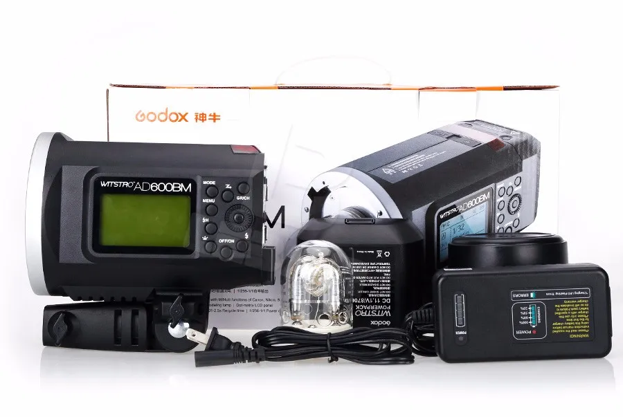 Godox AD600BM Bowens Mount 600Ws GN87 Высокоскоростная синхронизация наружной вспышки стробоскопа с 2,4G беспроводной системой X, аккумулятор 8700 mAh