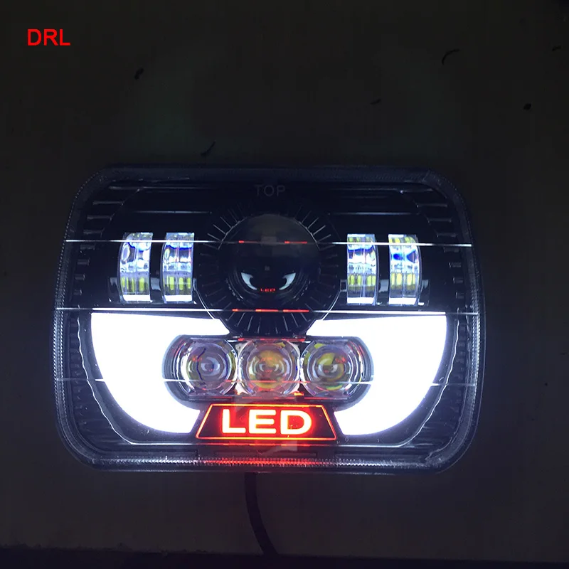 2 шт. Автомобильные светодиодные фары 5x7 дюймов дюймов|square led headlight|headlights forled truck |